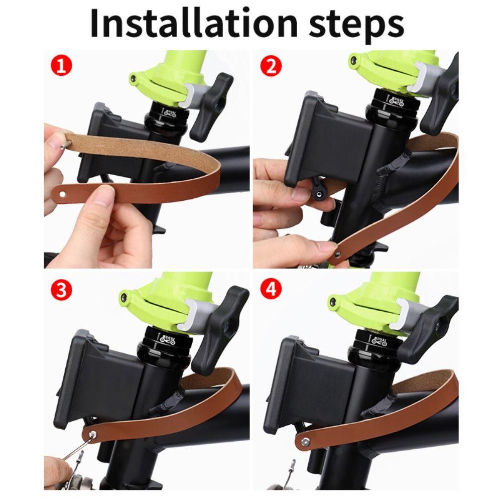 Quick Release Front Shelf Handle Pig Nose Bike Frame Stem Pull Ring Folding Bike