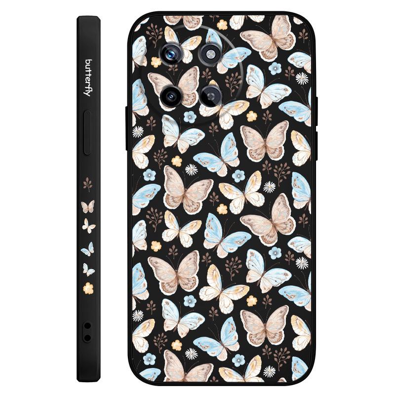Flying Butterfly Phone Case For OPPO Realme 13 12 11 10 9 9i 8 8i 7 Pro Plus C35 C21Y C25Y C25 4G 5G Liquid Silicone Cover