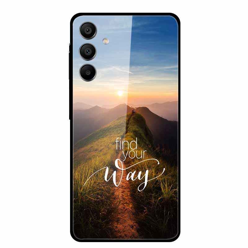 Закаленное Стекло Чехол для Samsung Galaxy A16 5G Задняя Крышка Жесткий Чехол для SamsungA16 Чехол для Телефона Fundas Крутой Защитный Милый Бампер