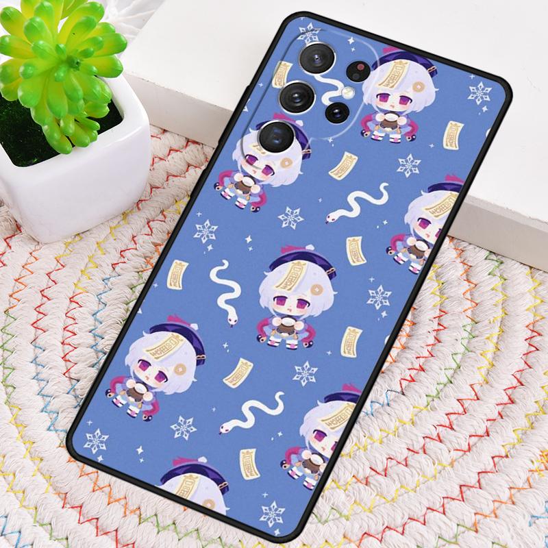 Милый Мультяшный Чехол для Телефона Genshin Impact для Samsung Galaxy note 10 pro S26 Ultra S23 S24 FE S25 S21 S22 PLUS Ударопрочный Чехол