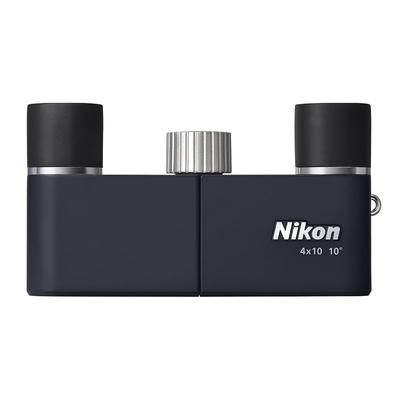 Nikon Yu 4x10D CF Roof 4x10мм Темно-синий в Бинокли, Призма, Диафрагма, (Сделано в Японии)