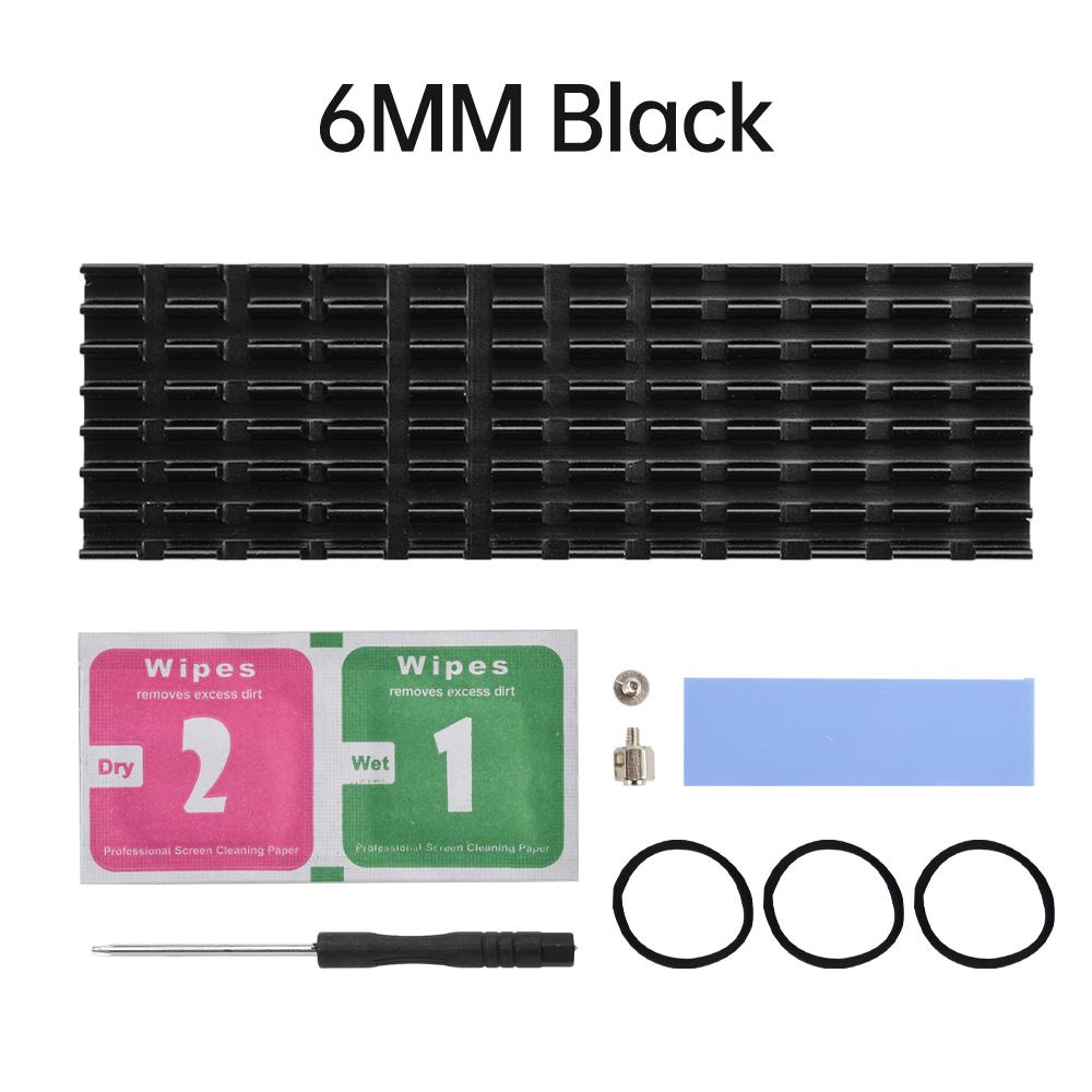 Радиатор для M.2 SSD NVMe M2 2280 Твердотельный Жесткий Диск Алюминиевый Радиатор Прокладка с Силиконовой Термопрокладкой 3/6 ММ Можно Использовать PS5