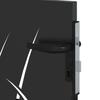Garden Gate Black 85 x 100 cm Powder Coated Steel