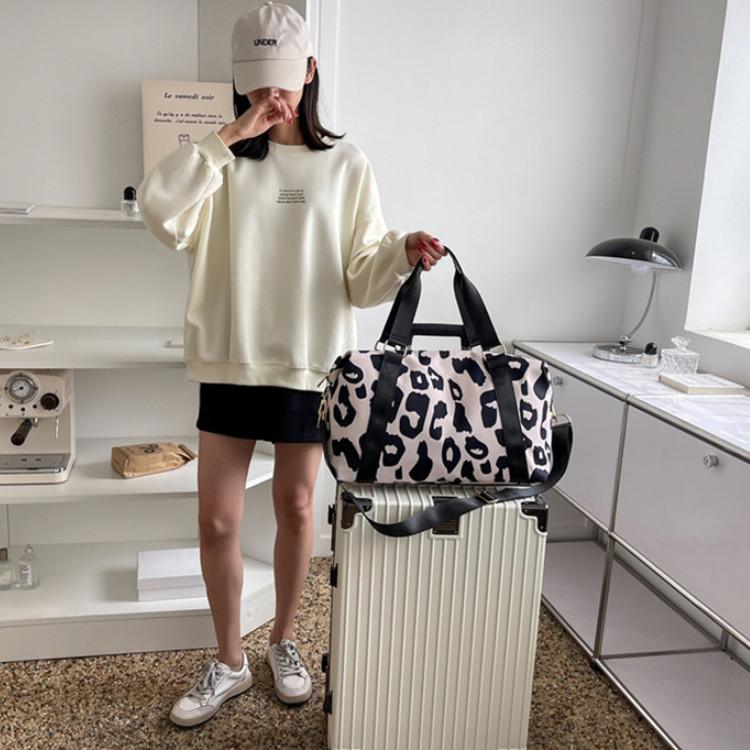 Женские сумки, большая дорожная сумка-органайзер, модная спортивная сумка для фитнеса с леопардовым принтом, уличная сумка через плечо, сумки выходного дня