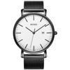 Watch Simple Stylish Waterproof Analog Watch Popular Brand Watch B [BUREI] Men's Men's