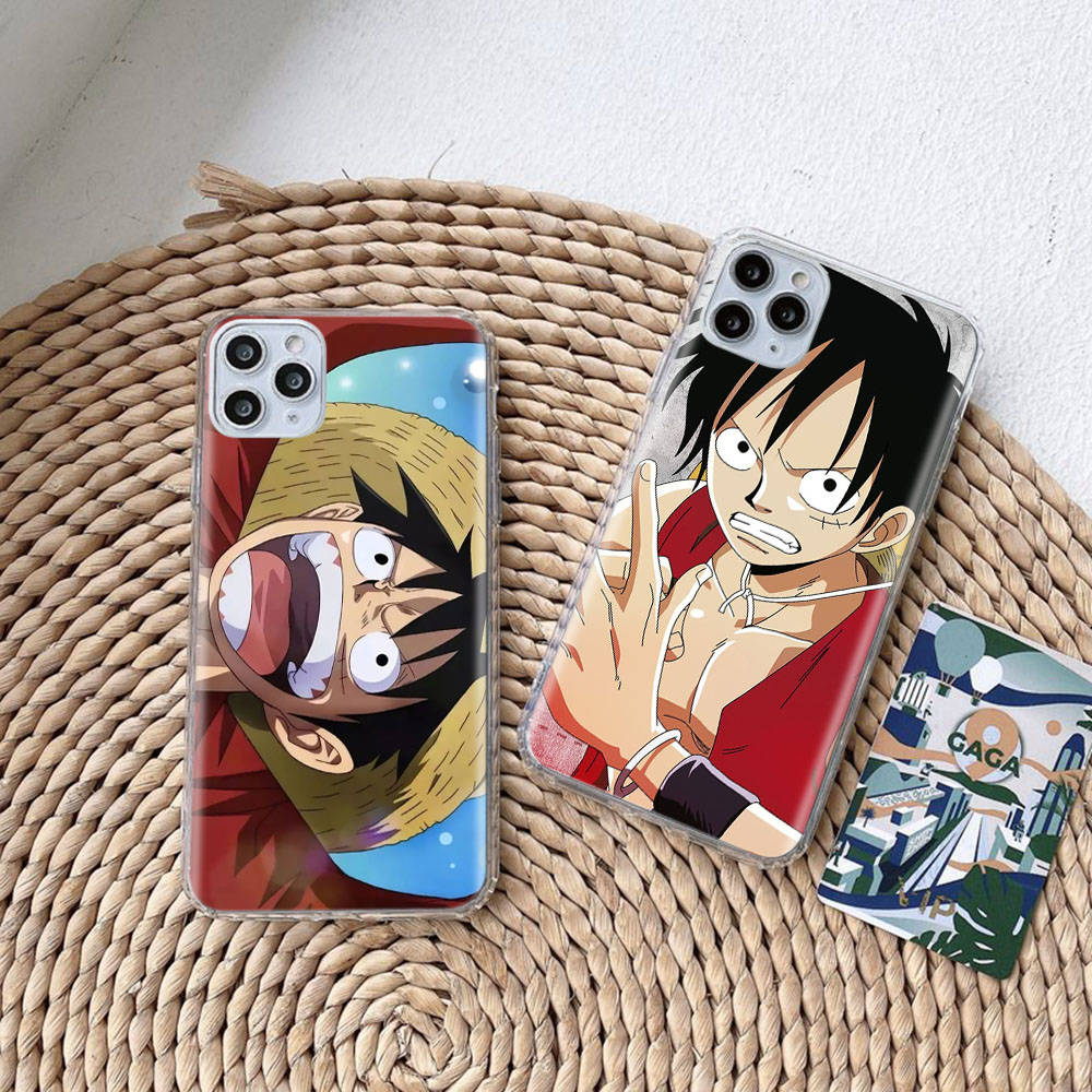 Чехол DT28 One Piece Luffy для Samsung A04 A14 A23 A34 A54 M23 M33 M52 M53 Realme 10 9 C30S C35 C55 VIVO Y02S Y21 Y33S Y51 X80 Pro Прозрачная крышка