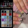 Bowknot Flower 3D Acrylic Nail Charms Sweet DIY Manicure Tools Nail Parts Kits  for Nail Art