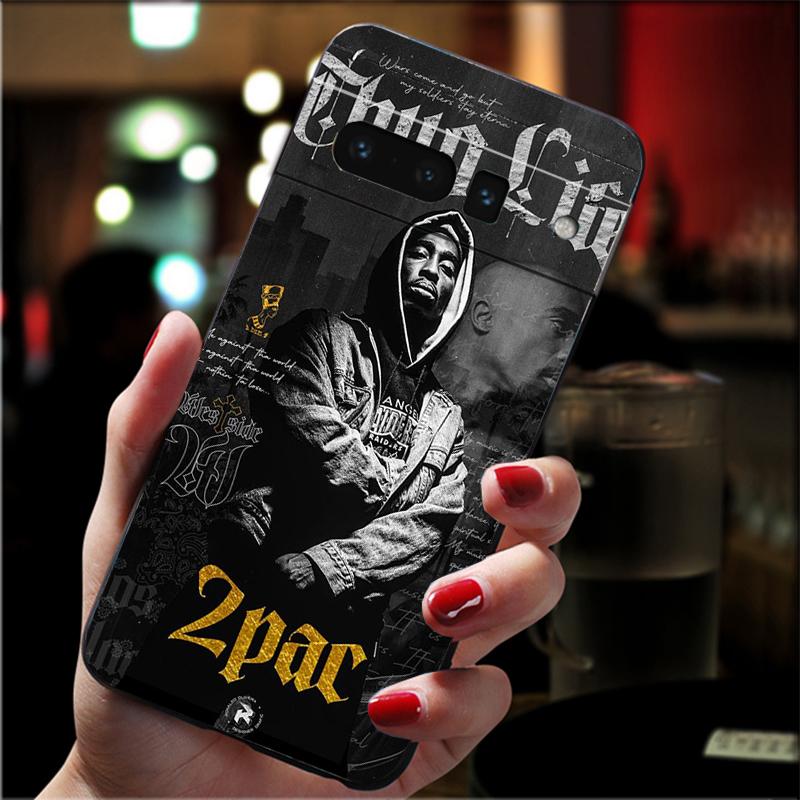 Чехол для телефона Google Pixel 10 9 Pro XL 9A 8 7 6 Pro Pixel 8A 7A 6A Pixel 8 7 6 5 Tupac 2pac Певец Чехол