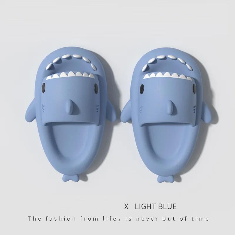 Comwarm модные тапочки Shark для женщин и мужчин летние милые шлепанцы Shark для отдыха на открытом воздухе противоскользящие пляжные сандалии на платформе домашние шлепанцы