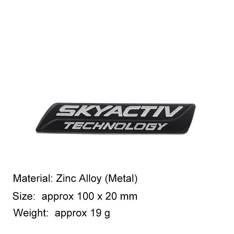 3D Car Styling SKYACTIV TECHNOLOGY For Car Hood Fender Trunk Rear Bonnet Nameplate Decal Emblem Badge Sticker
