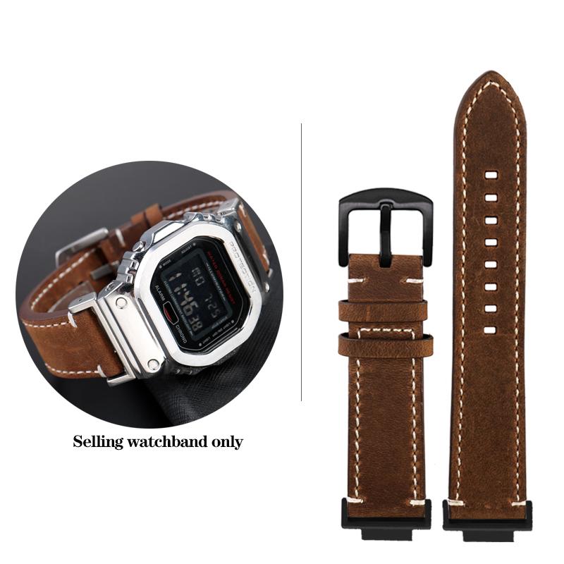 DW-5600 Винтажный кожаный ремешок для часов G-SHOCK Casio DW5600 GW-B5600 GW-M5610 GA 110 120 GA2100 Браслет Ремешок для часов