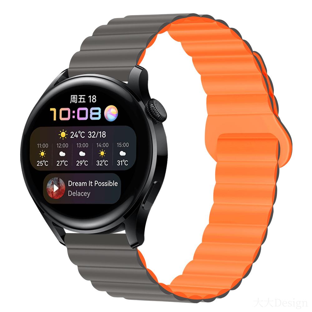 Спортивный магнитный силиконовый ремешок для Samsung Galaxy Watch 4 5 Pro Classic 20 22 мм, ремешок для умных часов Huawei Amazfit GTR, браслет, аксессуары для браслетов