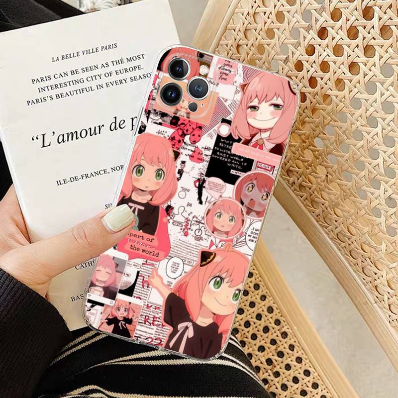 Мягкий силиконовый чехол для телефона SPY×FAMILY для iphone 14 13 12 11 Pro Mini XS MAX 8 7 6 Plus X XS XR