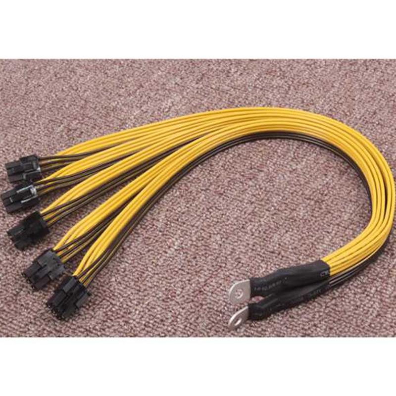 S7 S9 на 5X PCI-E Pcie 6Pin Кабель-разветвитель питания для видеокарты GPU Майнер BTC Bitcoin S11 T9+X10 L3+A3 A841 M3 P3 2/4/8шт