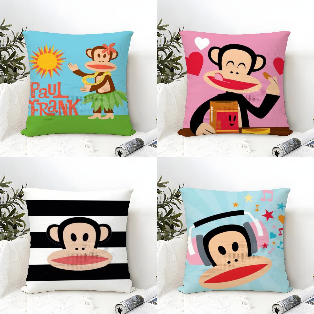 Funny PPaul FFrank Cushion Cover Eco Linen Pillow Case DoubleSided Print Breathable Durable Zipper Home Decor Gift