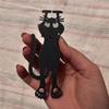 Креативные канцелярские товары Закладки Любопытный кот Закладка Смешная акриловая скрепка для книги Прозрачный держатель страницы для читателей и книголюбов