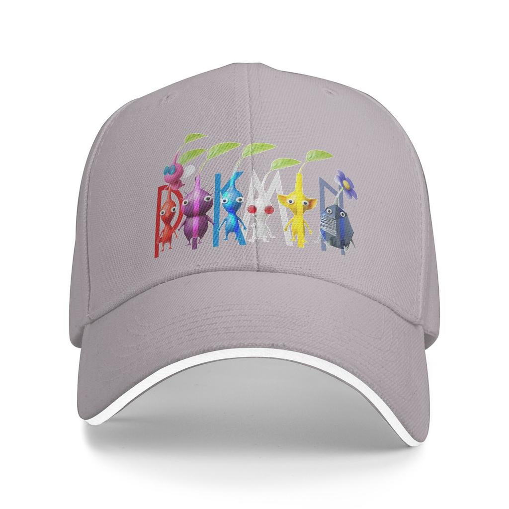 Unisexs Womens Cartoon Cute Pikmin Outdoor Hat Sun Cap New Baseball Cap Sunscreen Hats