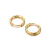 10 шт./лот Серьги-кольца из нержавеющей стали Золотистого цвета Круглые Геометрические серьги Фианитовые элементы для изготовления серег своими руками
