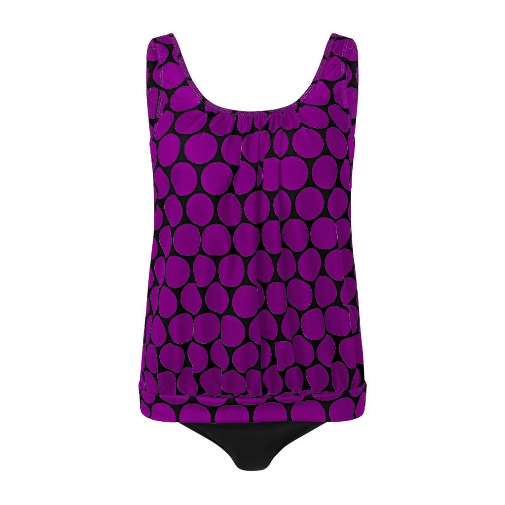 2023 Модное европейское и американское сексуальное танкини больших размеров с принтом