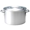Hist Commercial Kitchen Equipment: Aluminum Stockpots (Zundo Nabe) In Various Sizes with Lids, Compatible with Commercial Gas Stoves (27cm, Half Stock