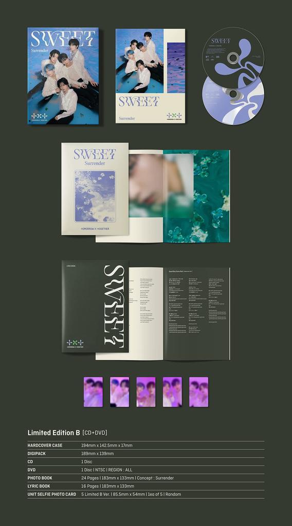 SWEET Лимитированное издание TOMORROW X TOGETHER (Первая буква Б) - (с DVD)