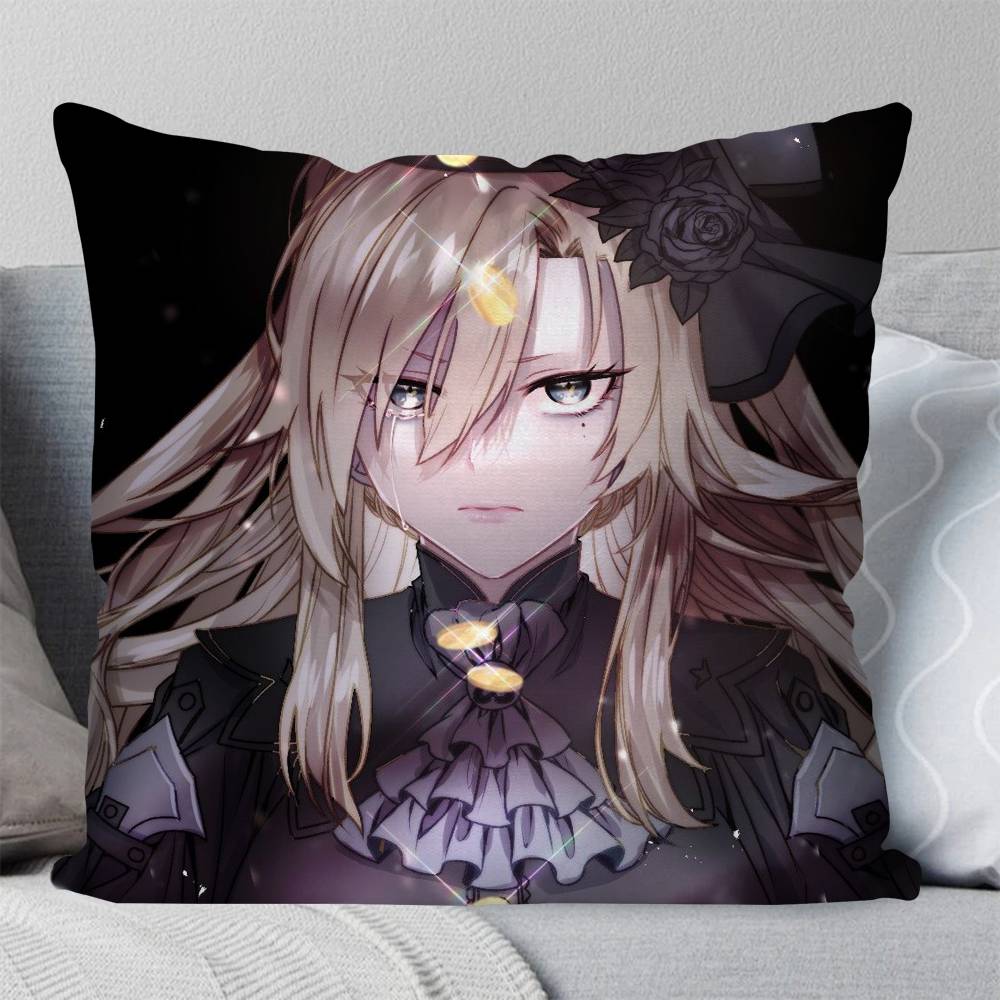 Kriemhild Animated Game Fate Grand Order Pillow Case Fashion Square Pillowcase Bedroom Sofa Room Ins Decoration Leisure