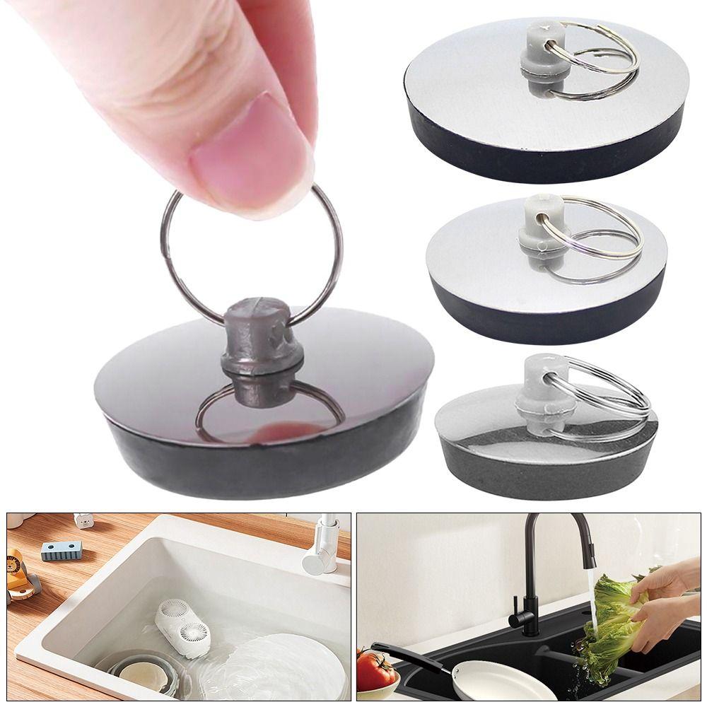 1 шт., простая в использовании пробка для ванны из нержавеющей стали, крышки для ванны, сливная пробка для ванны, раковины, раковины
