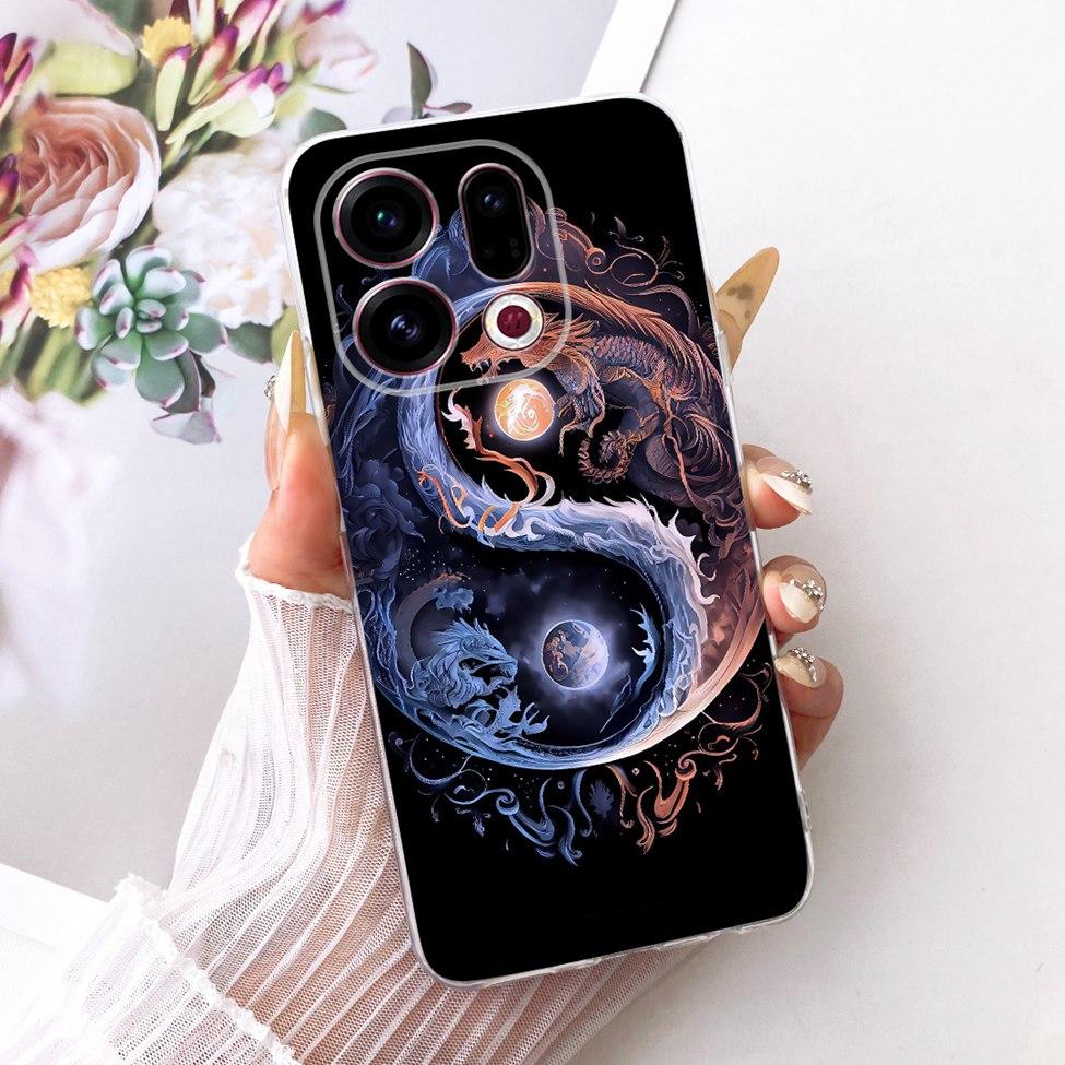 Clear For Oppo Find X9 Case Cover Cute Cat Fashion Butterfly Luxury Painted Soft Casing For Oppo CPH2797 PLJ110