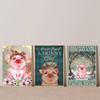 Never Trust A Skinny Chef Posters And Prints Cute Pig Wearing Bandana Canvas Painting Girl Loves Pig Wall Art Picture Home Decor