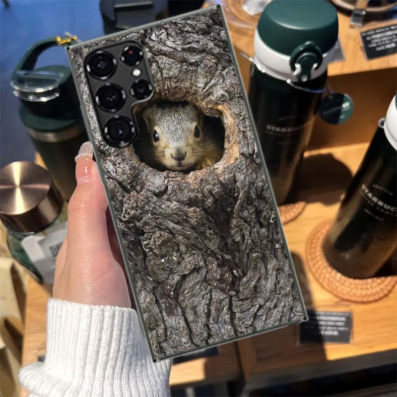 Лесные белки, ищущие еду Чехол для Samsung S23 S22 Ultra S24 FE S25 Edge Phone Galaxy S21 S20 FE S10 Plus Чехол Роскошный