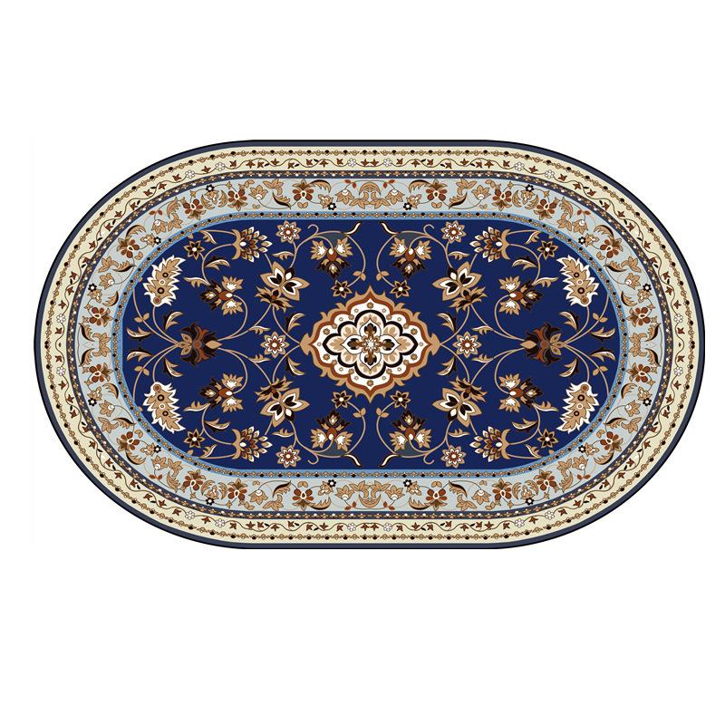 Persian Style Oval Carpet Living Room Sofa Carpet Bohemian Homestay Floor Mat Sofa Carpet