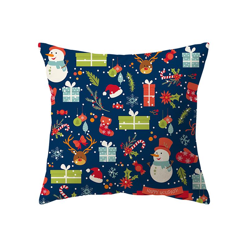 Рождественская тема Рождественские украшения с принтом наволочка для дома, гостиной, украшения дивана, подушка, наволочка