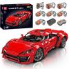 MOULD KING 13190 Technical Car Building Block Remote Control Lykan Hypersport Racing Car Model Assembly Brick Toys Kids Gift