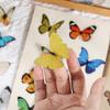 Retro Butterfly and Plant Waterproof PET Stickers - Large Ins Style for Notebooks