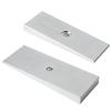 2" Wide 4°Degree Steel Leaf Spring Degree Shims Black silver- Set of 2