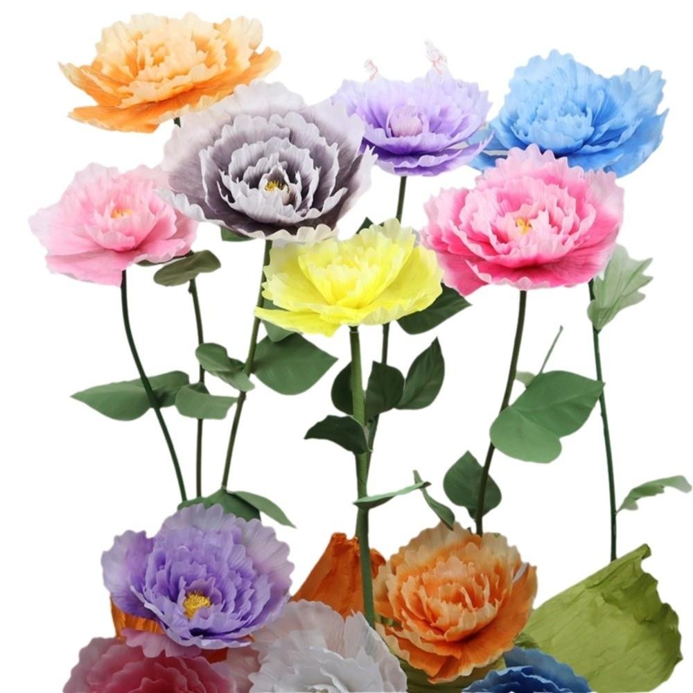50cm Simulated Peonies Large Size Decorative Flowers Garden Decoration Artificial Design Non-woven Fabric Peony Flower