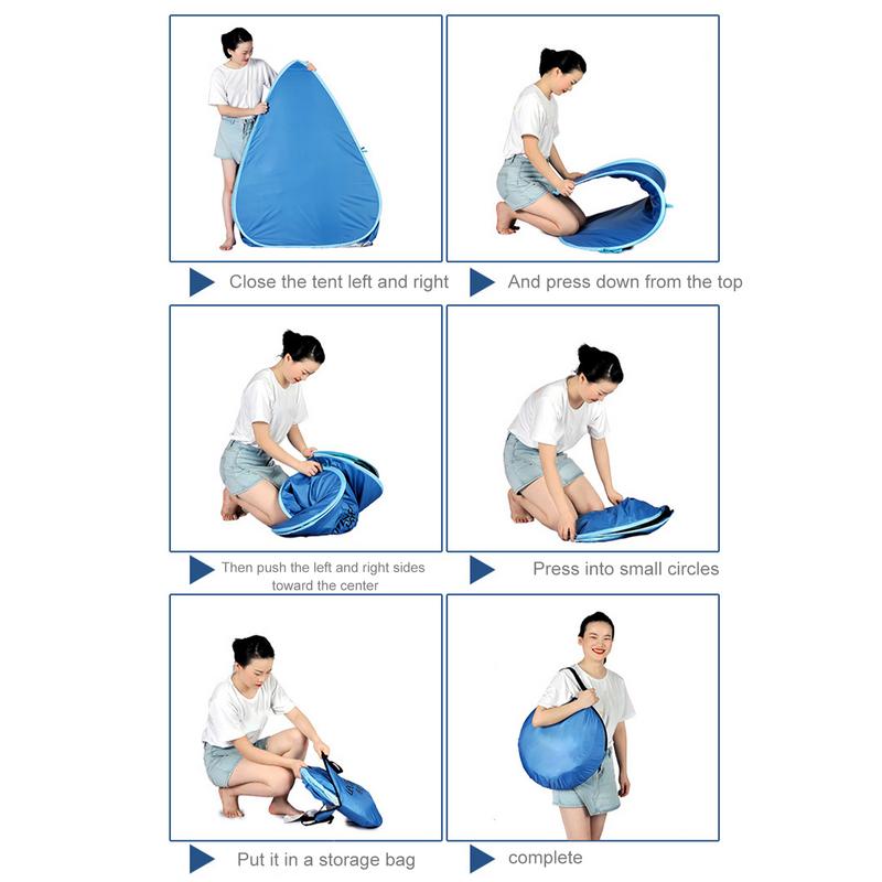 Быстрооткрывающаяся автоматическая пляжная палатка, защита от солнца, УФ-защитная палатка, тент, легкая Pop-Up пляжная палатка для кемпинга на открытом воздухе, рыбалки