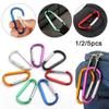 Multicolor Aluminium Equipment Alloy Carabiner Climbing Button Buckle Keychain Camping Hiking Hook