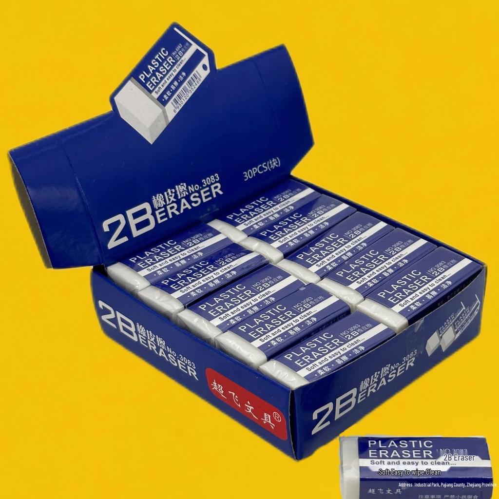 Белый мягкий ластик 2B - Специальный ластик для эскизов на экзамен, мало крошек, легко стирается - Набор канцелярских товаров