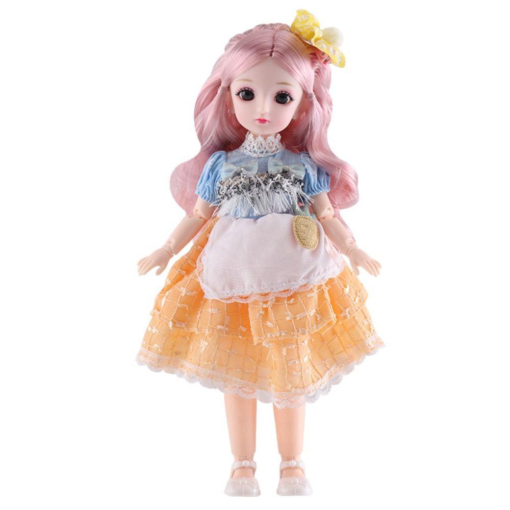 1/6 SD 30cm BJD Dolls Clothes Attractive Eyes Long Hair Dress Up Doll 23 Moveable Joints Anime Toy