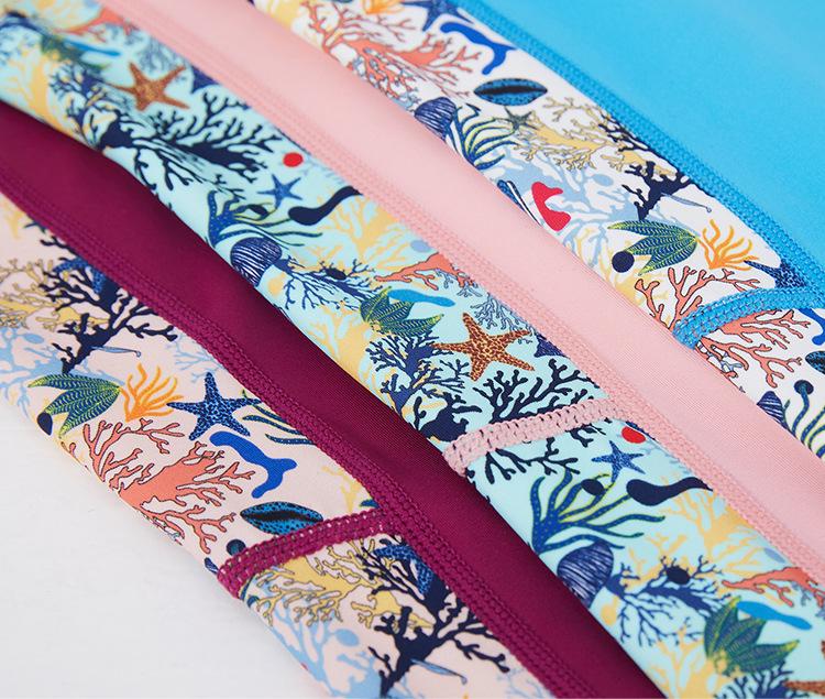 Детский слитный купальник с длинным рукавом - Защита от солнца, Быстросохнущий, Идеально подходит для снорклинга и тренировок.