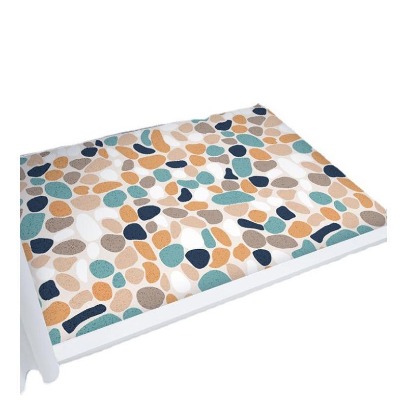 Ванная комната Туалет Нескользящий коврик Полный ковер Коврик для ног Выдолбленный Домашний Противоскользящий коврик Сетчатое дно Шелковое кольцо