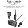 100W PD QUICK CHARGE QC3.0 Cigarette Lighter Adapter 12V/24V 2 Socket Power Splitter DC Outlet with 12A 4 USB Ports Car Charger