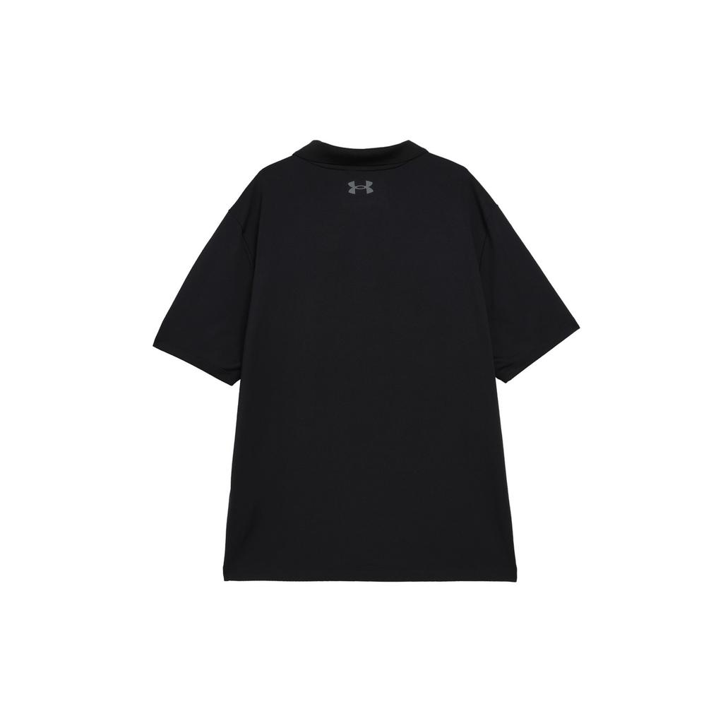Under Armour Однотонные дышащие мужские поло с коротким рукавом для гольфа, черные 1377374-001