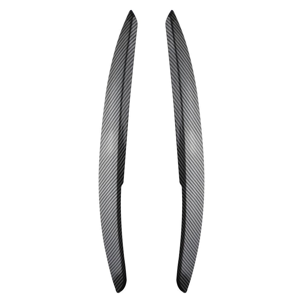 2 шт. Накладки на фары автомобиля, имитация углеродного волокна, для VW Polo Mk5 6R 6C 2010 2011 2012 2013 2014 2015 2016 2017 2018