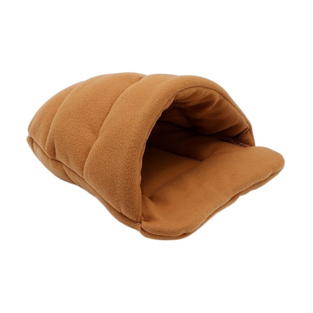 Fleece Pet Bed Sweat-absorbent Pet House Kitten Mat Sleeping Bag Small Pet