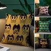 B-Bendy And The I-Ink Machine Anime Pillow Case Safe Custom Photo Pillow, Anti-fade Brushed Fleece Cushion