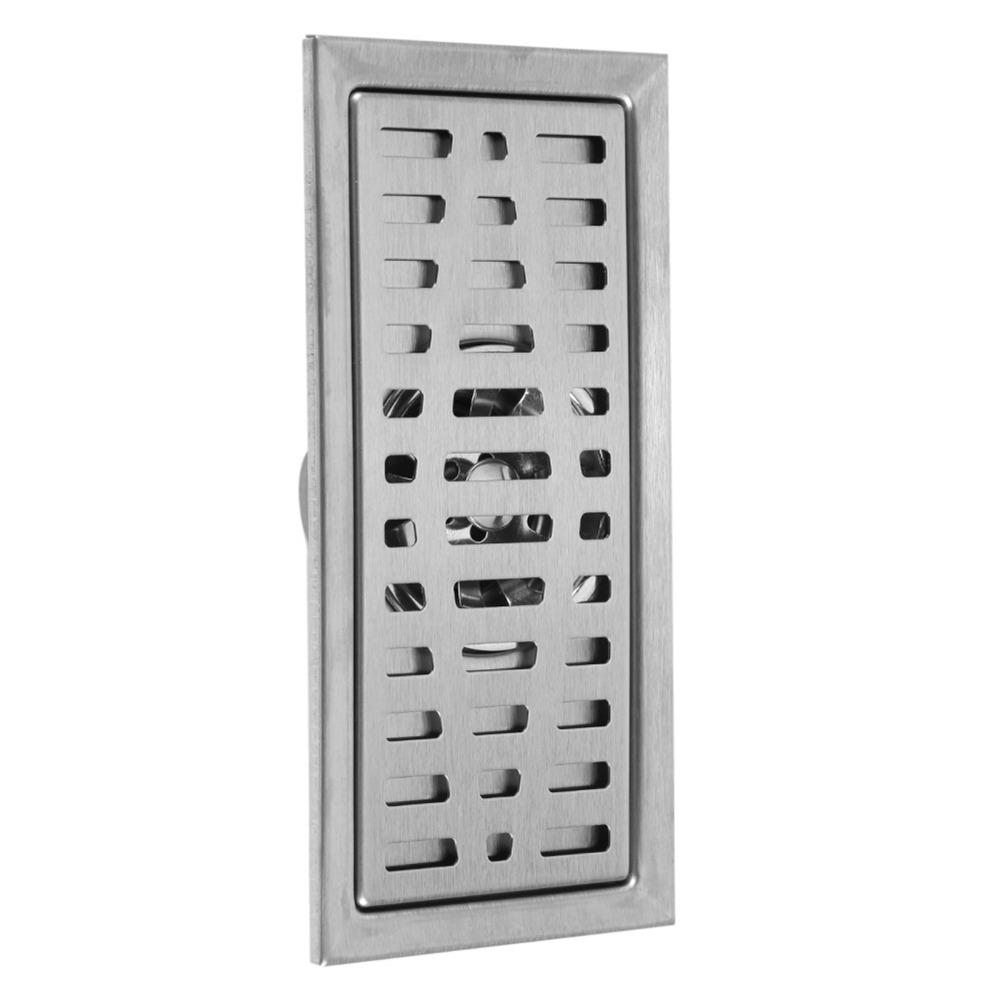 Stainless Steel Floor Drain Silver Tile Insert Drain Modern Floor Waste Grate  Kitchen