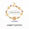 Sunflower Bracelet Women Copper Plated With Zircon Crystals Colorful Floral Design Lightweight Elegant Minimalist Jewelry