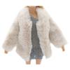 Fashion Mini Dolls Fluffy Clothes Furry Coat Cute Dolls Clothes Children Dress Up Toy Girls Gifts